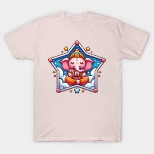 Cute Ganesha Medetating T-Shirt